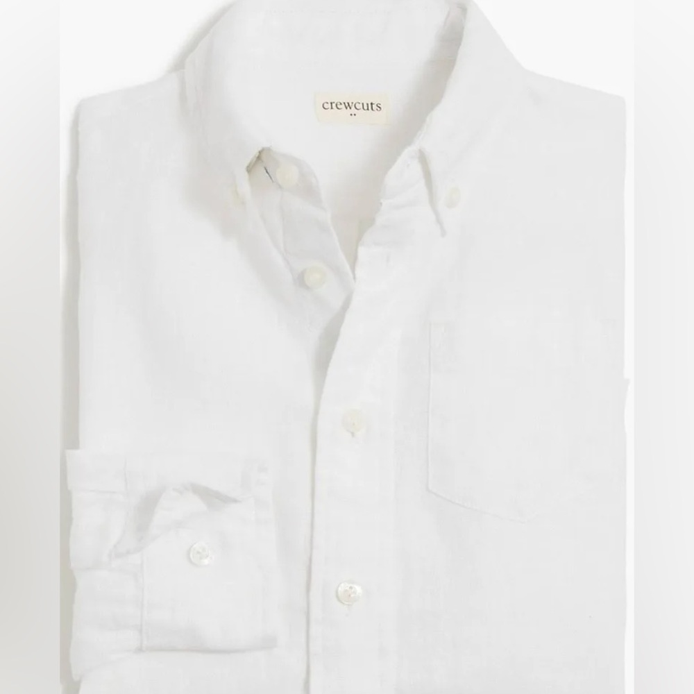 Jcrew Crewcuts Long Sleeve Linen shirt